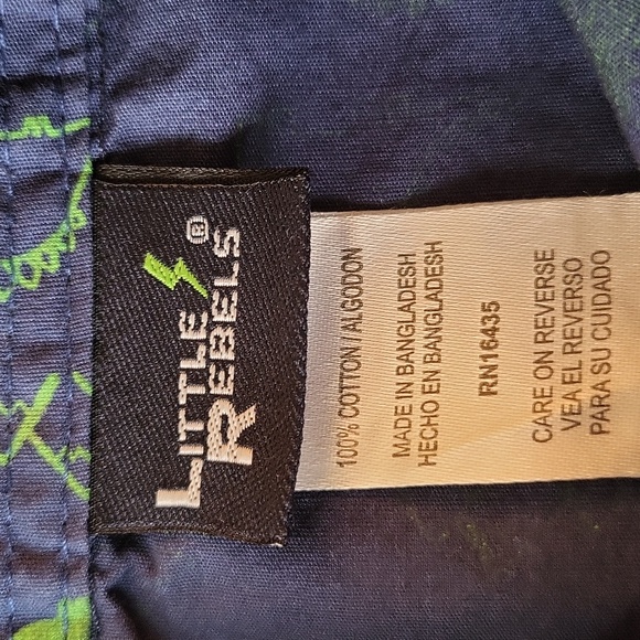 Dinosaur print cotton button down shirt - Picture 2 of 4